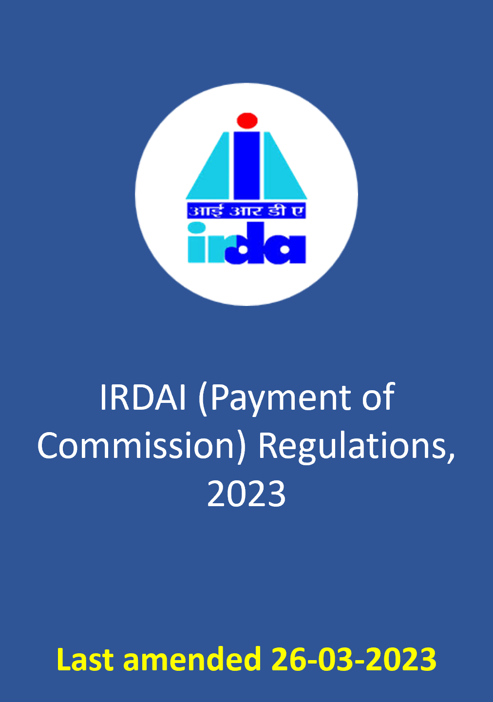 IRDAI (Payment of Commission) Regulations, 2023